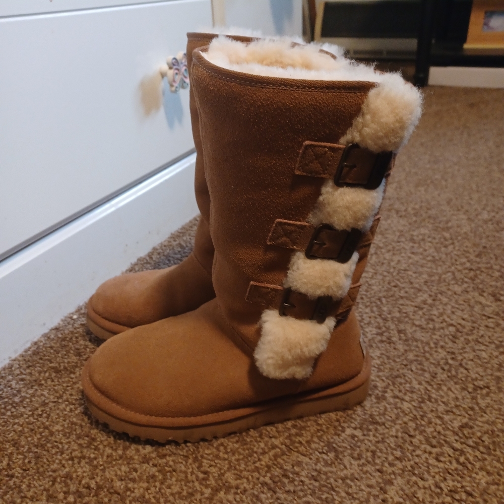 Brown Suede Ugg Boots Fully Lined - image 2
